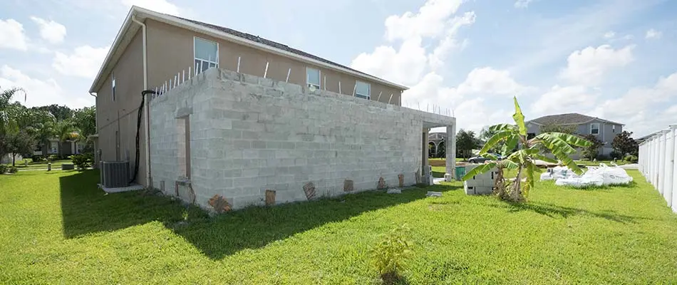 This addition in Lakeland is designed to blend in with the rest of the home.
