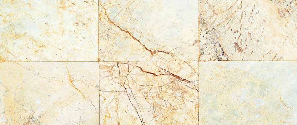 A sample of natural stone tiling composed of marble.