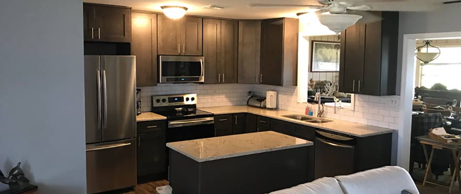 Newly remodeled kitchen completed for a home in Winter Haven, FL.